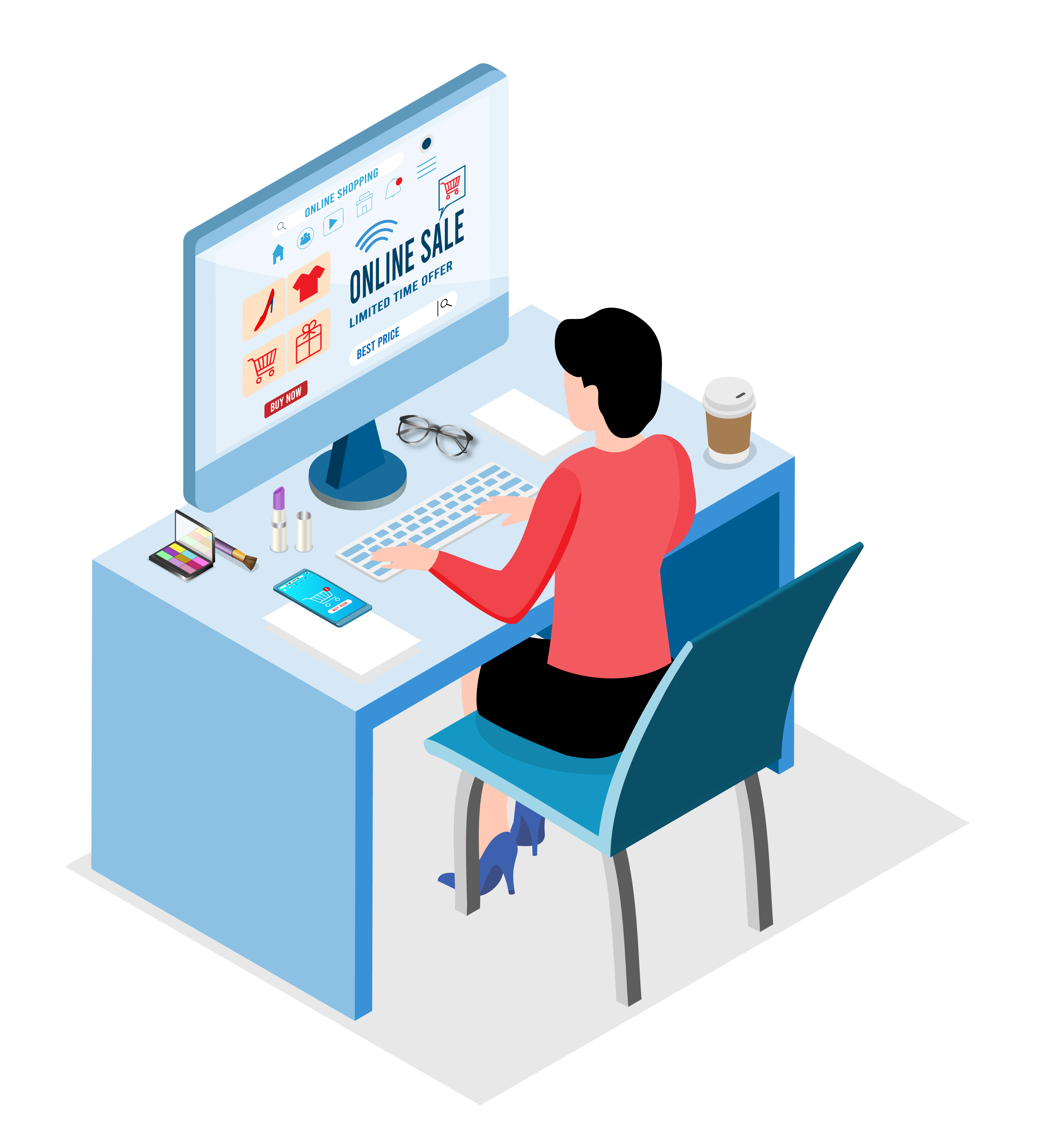 Equipe prestando serviço